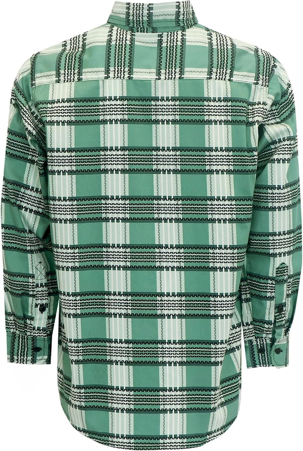 BOCOMAL FR Shirts for Men Printed Plaid Flame Resistant NFPA2112/CAT2 6.5oz Lightweight Fire Retardant Shirt