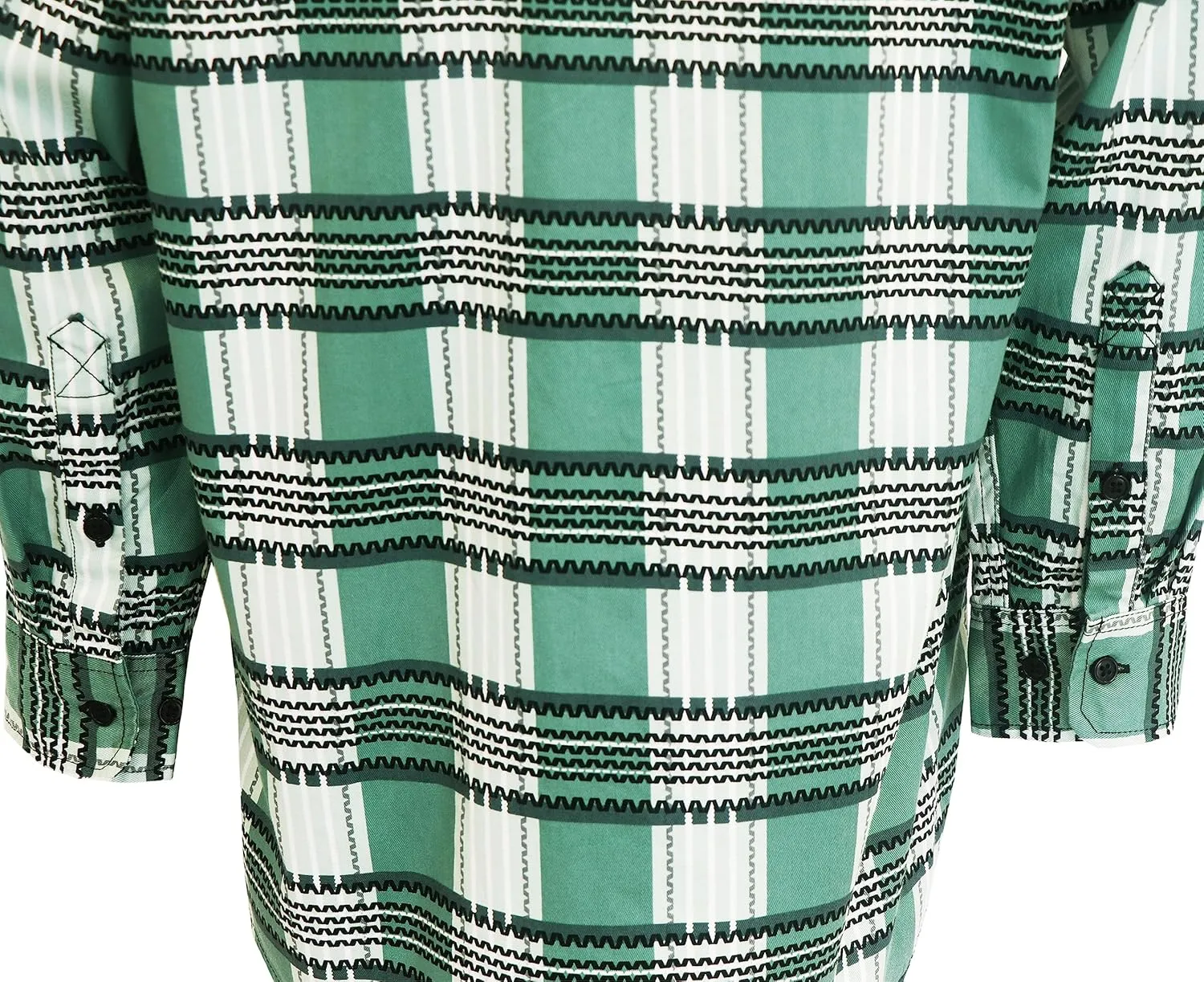 BOCOMAL FR Shirts for Men Printed Plaid Flame Resistant NFPA2112/CAT2 6.5oz Lightweight Fire Retardant Shirt