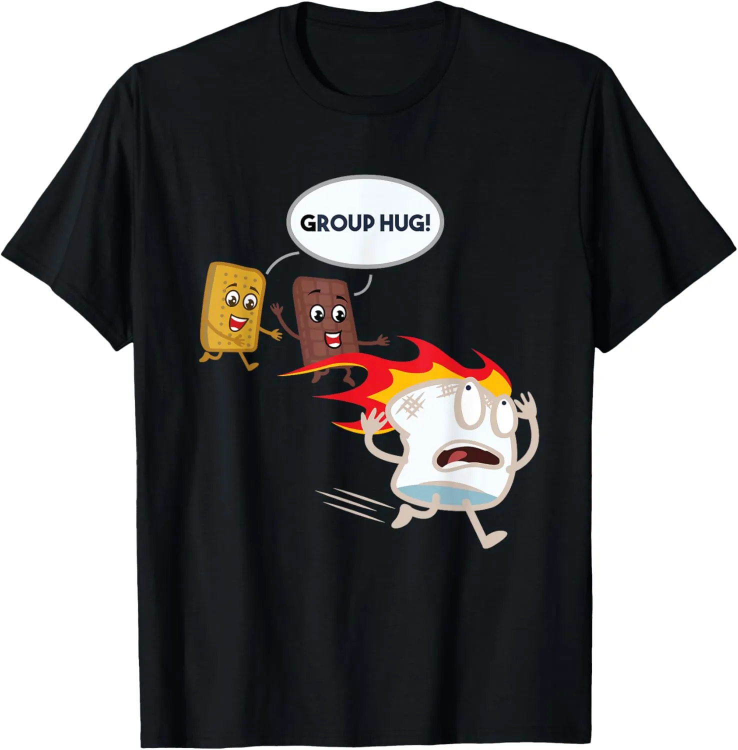 Funny For Men Smores Camping Roasting Outdoor Women T-Shirt