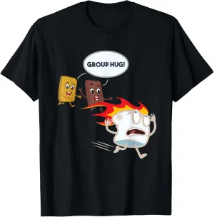 Funny For Men Smores Camping Roasting Outdoor Women T-Shirt