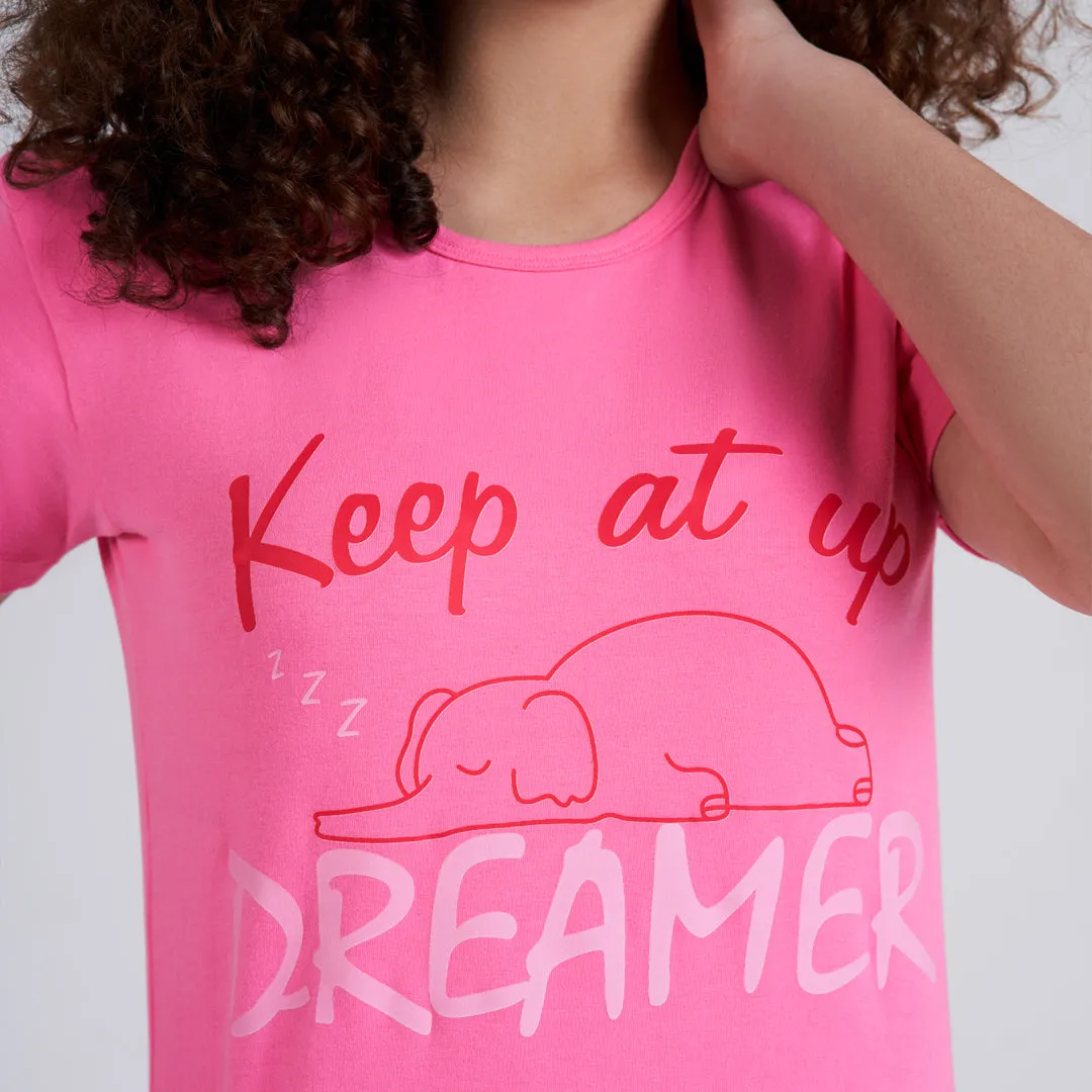 Girls short sleeve pajama Top  short