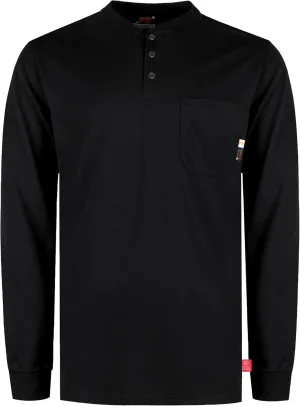 KONRECO FR Shirts for Men Flame Resistant/Fire Retardant CAT2 7oz Cotton Two Tone & Henley Shirt