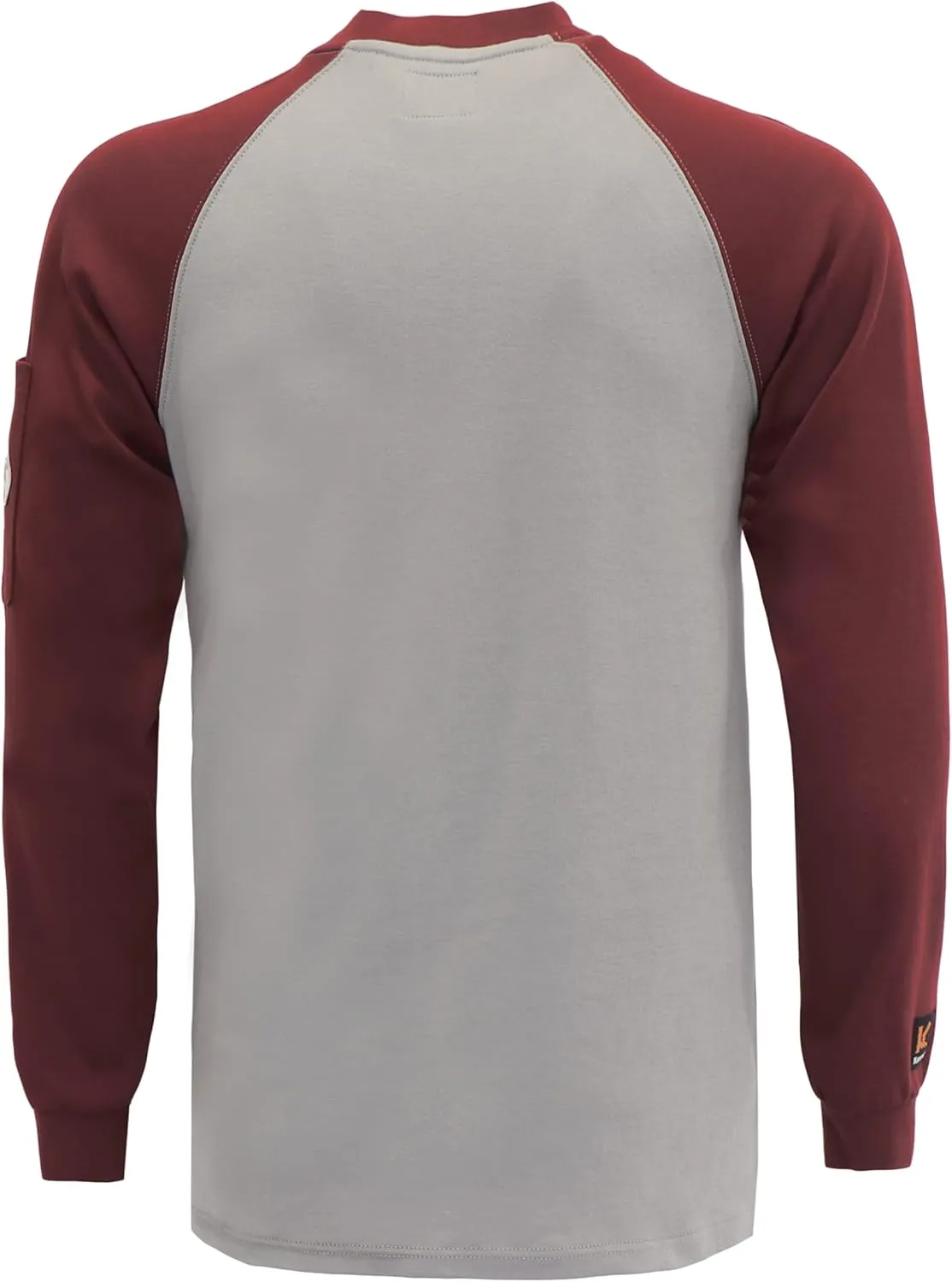 KONRECO FR Shirts for Men Flame Resistant/Fire Retardant CAT2 7oz Cotton Two Tone & Henley Shirt