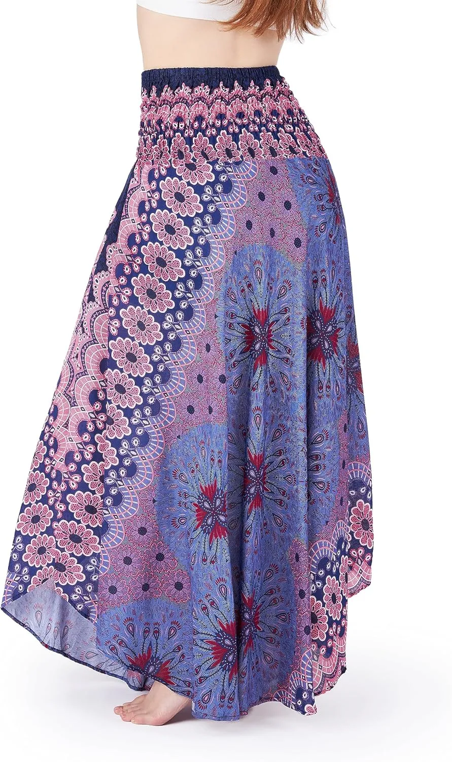 Lannaclothesdesign Women's Long Maxi Skirt Bohemian Gypsy Hippie Style Clothing Boho Skirts