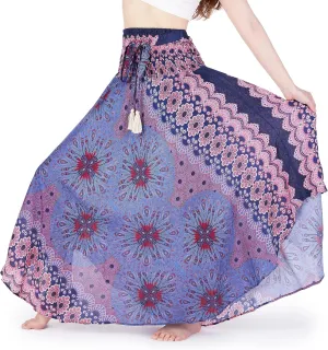 Lannaclothesdesign Women's Long Maxi Skirt Bohemian Gypsy Hippie Style Clothing Boho Skirts