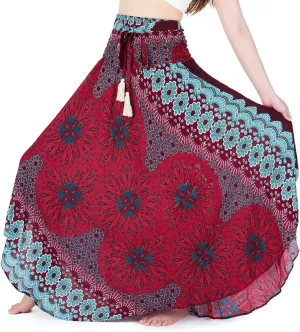 Lannaclothesdesign Women's Long Maxi Skirt Bohemian Gypsy Hippie Style Clothing Boho Skirts