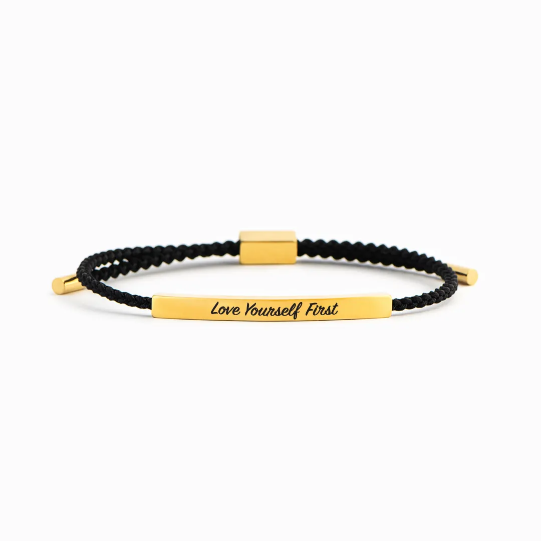 Love Yourself First - Motivational Tube Bracelet