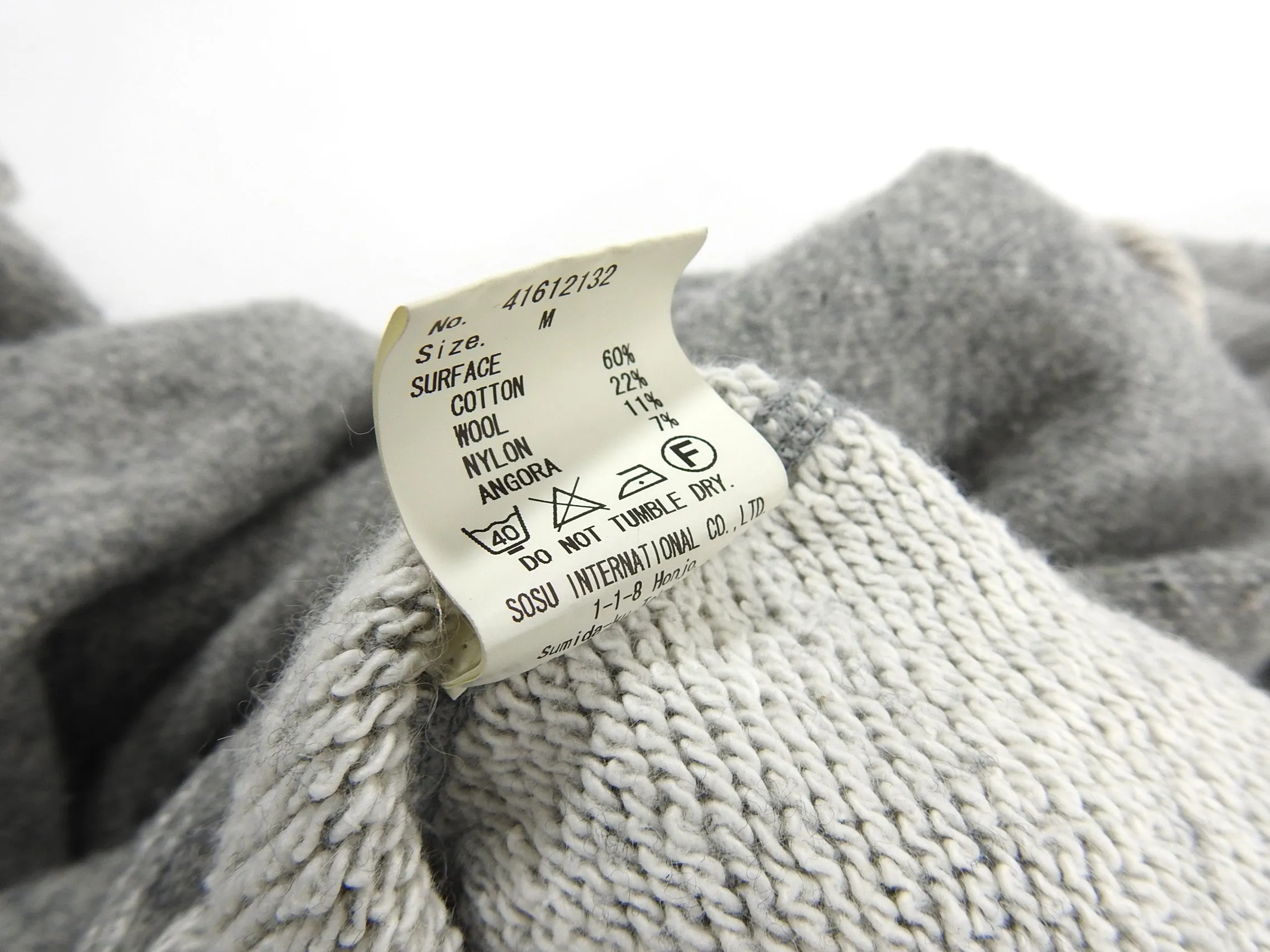 Miharayasuhiro Grey Cropped Distressed Joggers - M