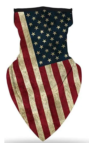 MSK05 Multiway American Flag Ear Loops Face Covering Mixed Pattern (12pcs/1pk)