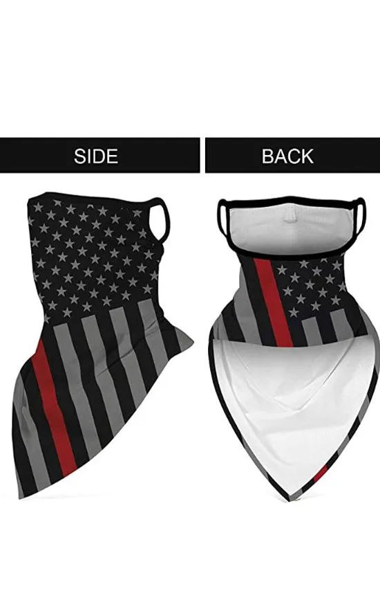 MSK05 Multiway American Flag Ear Loops Face Covering Mixed Pattern (12pcs/1pk)