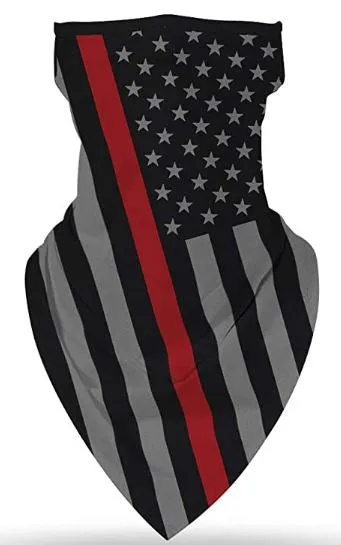 MSK05 Multiway American Flag Ear Loops Face Covering Mixed Pattern (12pcs/1pk)