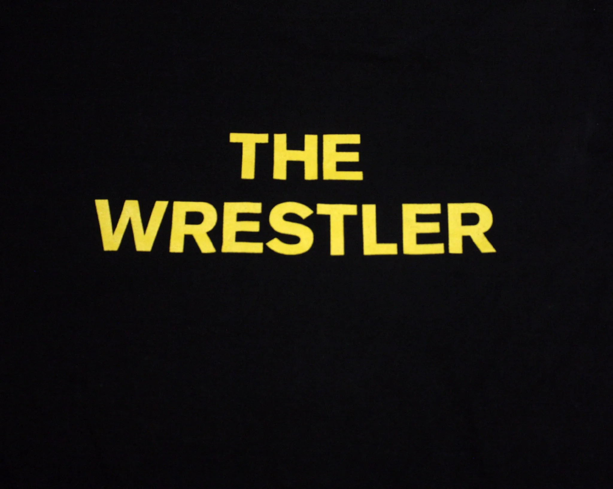 NJPW SHIBATA THE WRESTLER YELLOW TEXT T-SHIRT XL