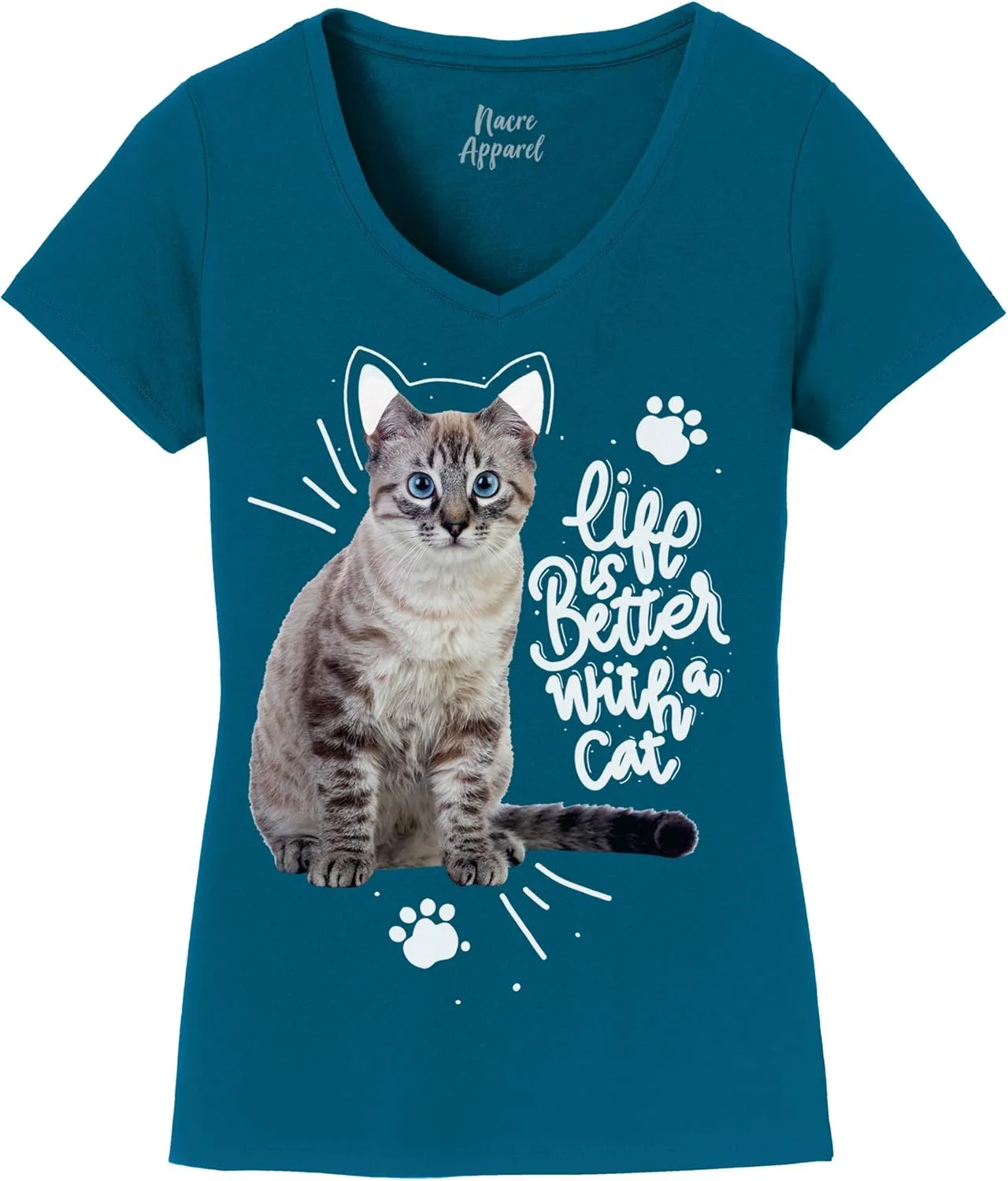 Personalized T-Shirts for Women Design Your Own Add Picture Photo Text Front Back Side Custom V Neck Shirts
