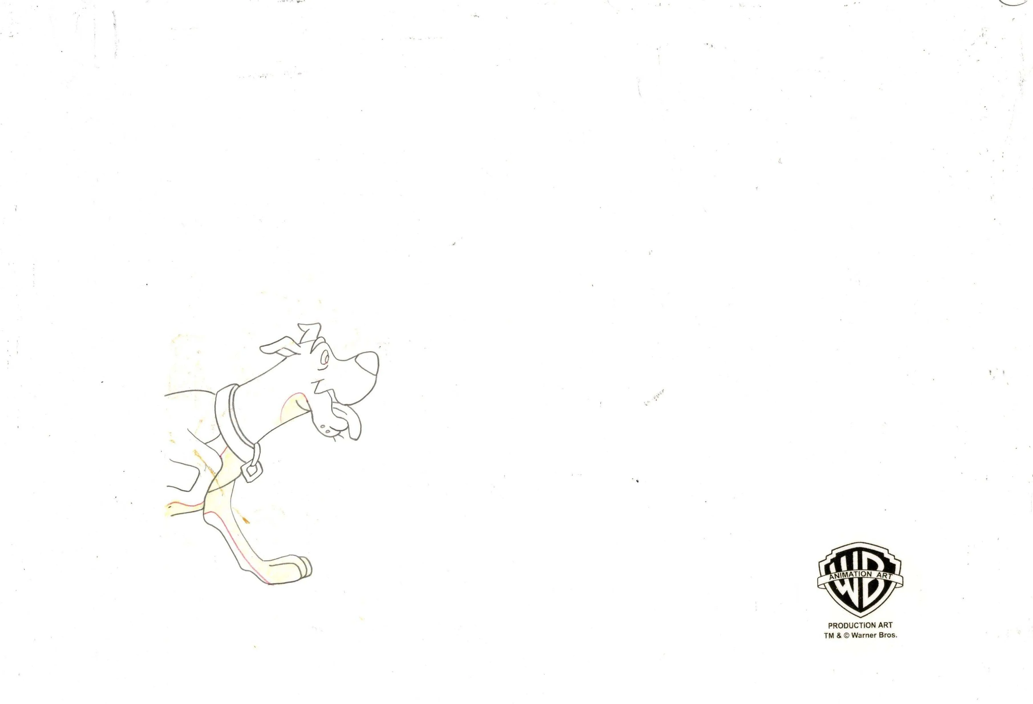 Scooby-Doo on Zombie Island Original Production Cel With Matching Drawings Signed by Bob Singer: Scooby, Shaggy, Velma
