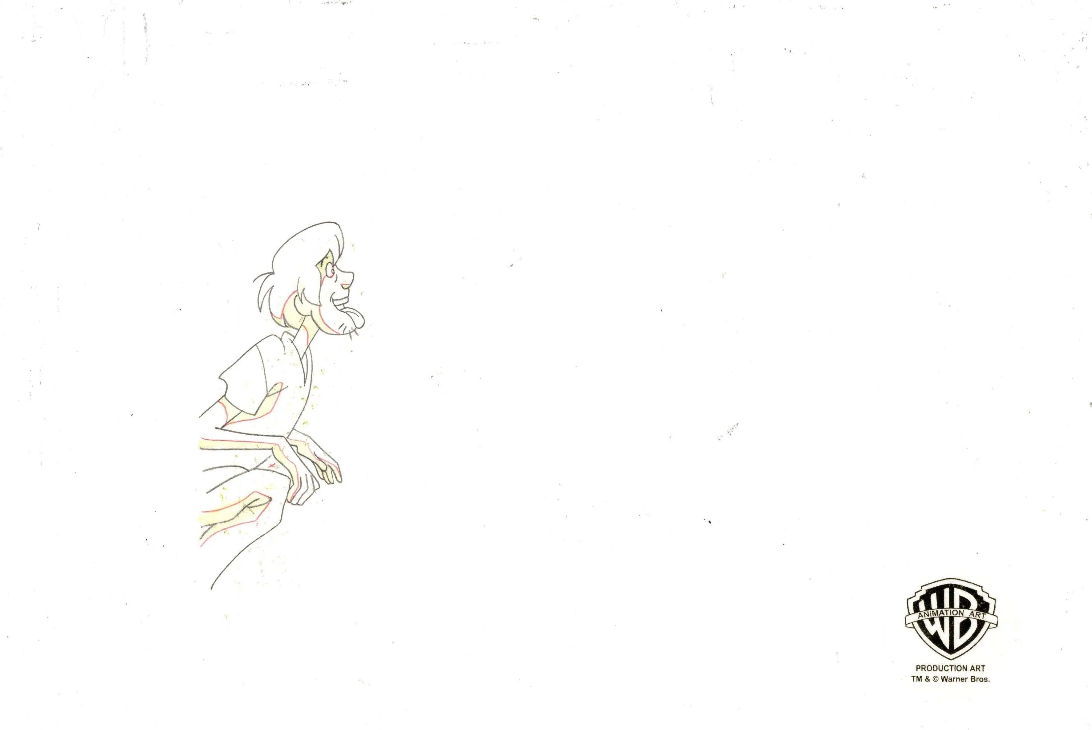 Scooby-Doo on Zombie Island Original Production Cel With Matching Drawings Signed by Bob Singer: Scooby, Shaggy, Velma