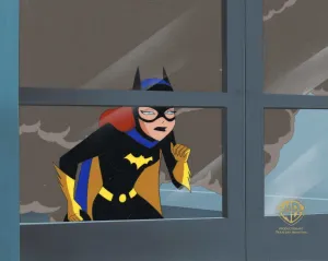 The New Batman Adventures Original Production Cel on Original Background: Batgirl