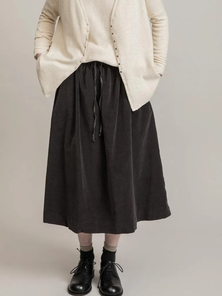 Velvet Double Skirt - Moka (restocked)