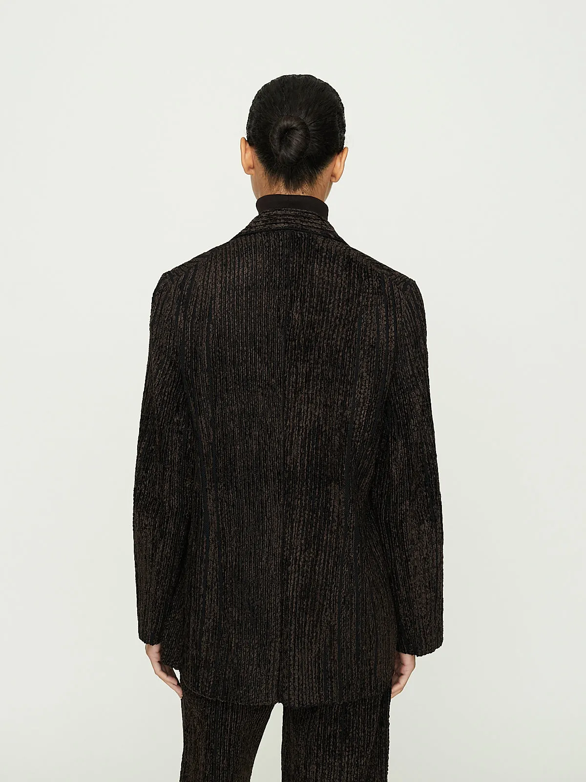 Velvet Ribs Jacket in Brown