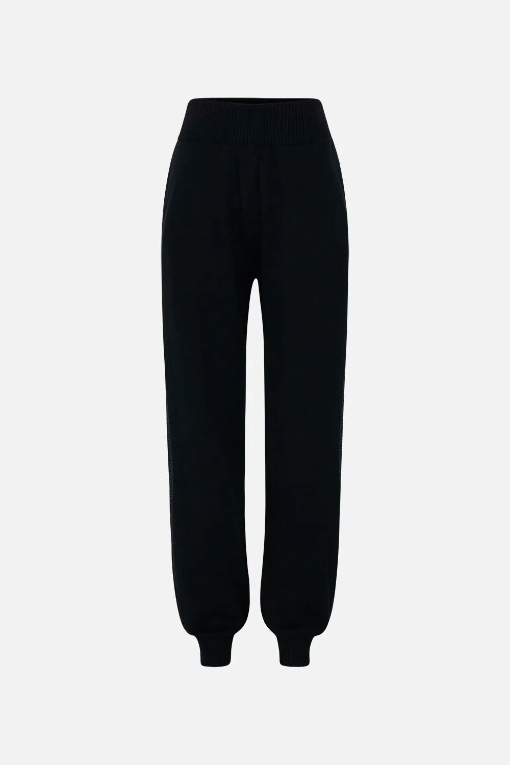 WOOL CASHMERE BLEND KNIT JOGGER PANT LIONS MANE